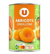Abricots au sirop, U (230 g)