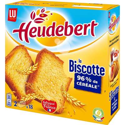 Biscottes nature, Heudebert (2 x 18, 290 g)
