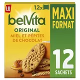 Belvita petit déjeuner miel et pépites de chocolat, Lu (650 g)