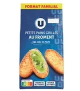 Petits pains grillés au froment, U (400 g)