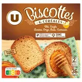 Biscottes aux 6 céréales, U (x 36, 300 g)