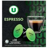Café capsules Espresso compatible Dolce Gusto, U (x 16)