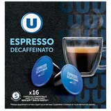 Café capsules Espresso decaffeinato compatible Dolce Gusto, U (x 16)