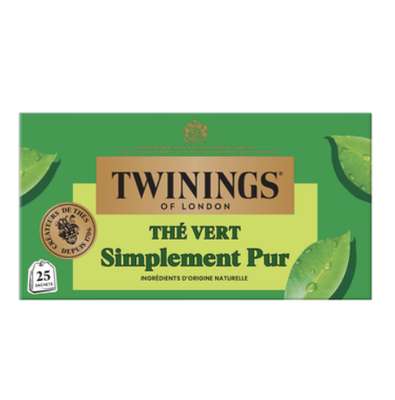 Thé vert nature, Twinings (25 sachets)