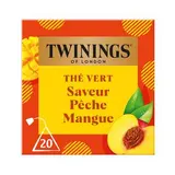 Thé vert pêche mangue, Twinnings (x 20 sachets)