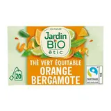 Thé vert orange bergamote BIO, Jardin bio (x 20)