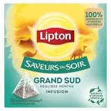 Infusion Grand Sud réglisse menthe, Lipton (20 sachets)