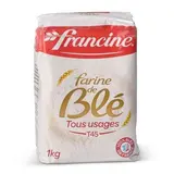 Farine de blé T45 Tous usages, Francine (1 kg)