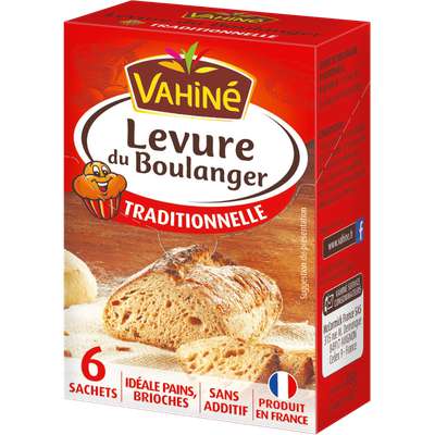 Levure de boulangerie traditionnelle, Vahiné (x 6, 48 g)