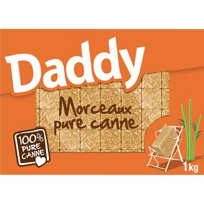Sucres de canne en morceaux, Daddy (1 kg)
