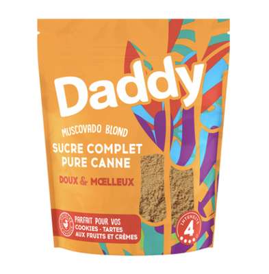 Sucre complet blond pure canne, Daddy   (500 g)