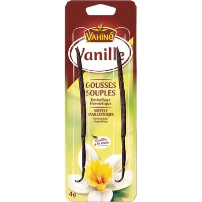 Gousses de vanille des îles,Vahiné (x 2, soit 4 g)