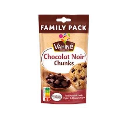 Pépites chocolat noir chunks, Vahiné (180 g)
