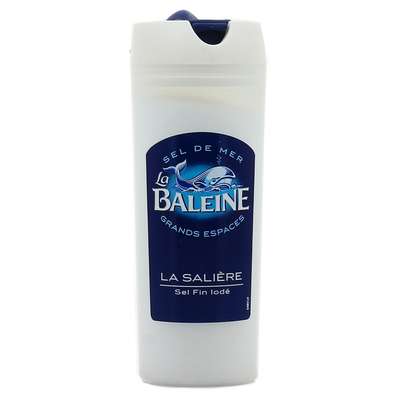 Sel fin Iodé en salière, La Baleine (125 g)