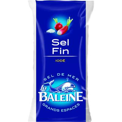 Sel fin iodé, La Baleine (500 g)