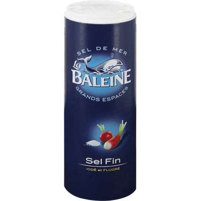 Sel fin iodé et fluoré, La Baleine (750 g)