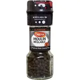 Moulin réglable poivre noir classique n° 6, Ducros (28 g)
