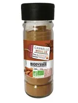 Cannelle moulue, flacon en verre BIO, Biodyssée (36 g)