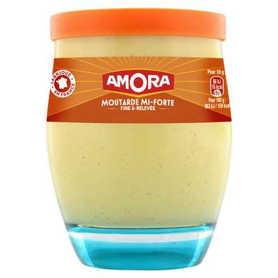 Moutarde mi forte, Amora (230 g)