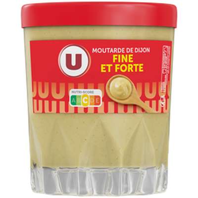 Moutarde de Dijon fine et forte, U (280 g)