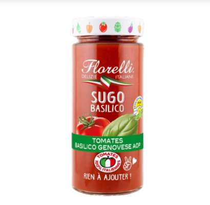 Sauce tomates et basilic, Florelli (290 g)