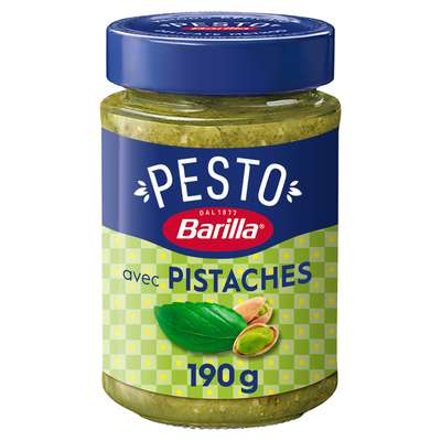 Pesto basilic et pistaches, Barilla (190 g)
