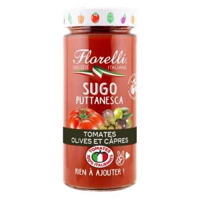 Sauce tomate puttanesca, Florelli (290 g)