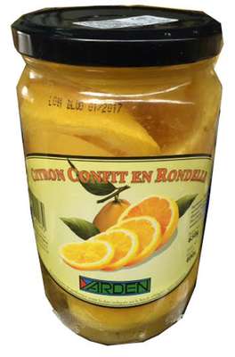 Citrons confits beldi en rondelle, Yarden (400 g)
