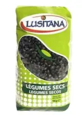 Haricot noir sec, Lusitana (1 Kg)