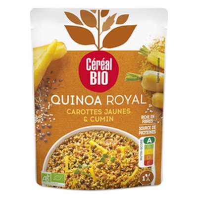Quinoa Royal aux carottes jaunes et cumin, Céréal BIO (220 g)