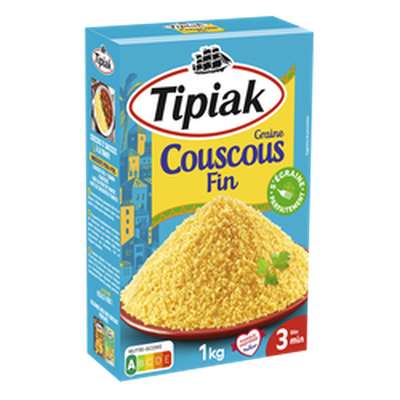 Couscous fin prêt en 3 minutes, Tipiak (1 kg)