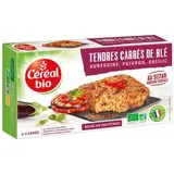 Carrés de blé aubergine poivron basilic BIO, Céréal Bio (200 g)