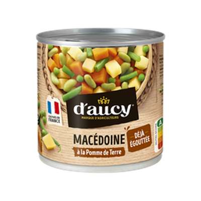 Macédoine déjà égouttée, D'aucy (265 g)