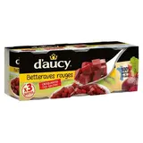 Betteraves cubes sous vide, d'Aucy (3 x 130 g)