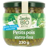 Petit pois extra fins BIO, Jardin Bio (230 g)