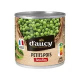 Petits pois extra-fins cultivé en France, d'Aucy (280 g)