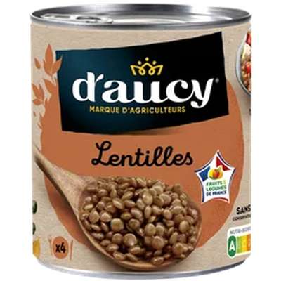 Lentilles préparées, D'aucy (530 g)