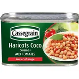 Haricots coco cuisinés aux tomates, Cassegrain (435 g)