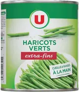 Haricots verts extra-fins cueillis et rangés à la main, U (440 g)
