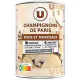 Champignons de Paris, pieds et morceaux, U (230 g)