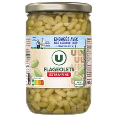 Flageolets verts extra-fins, U (420 g)
