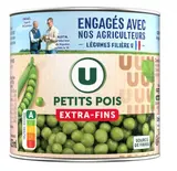 Petits pois extra fins, U (280 g)