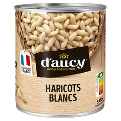 Haricots blancs préparés, d'Aucy (500 g)