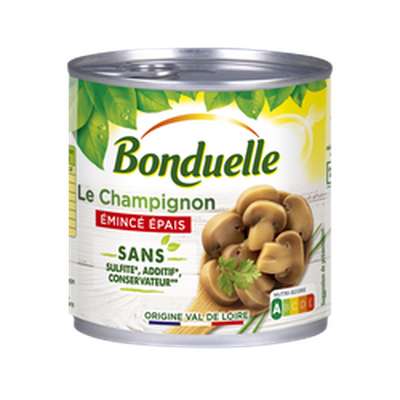 Champignons émincés épais, Bonduelle (230 g)