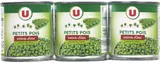 Petits pois extra-fins à l'étuvée, U (x3, 420 g)