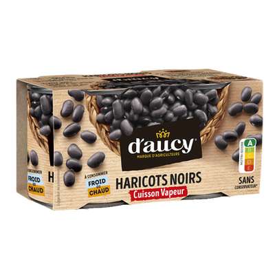 Haricots noirs, D'Aucy (2 x 130 g)