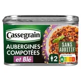 Aubergines compotées et blé, Cassegrain (375 g)