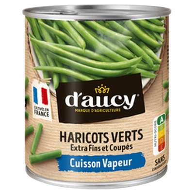 Haricots verts extra fins, d'Aucy (455 g)