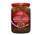 Saucisses aux lentilles pur porc français, Charles Christ (820 g)