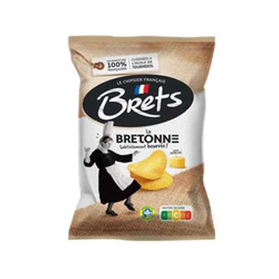 Chips la Bretonne saveur beurre et sel de guérande, Bret's (125 g)